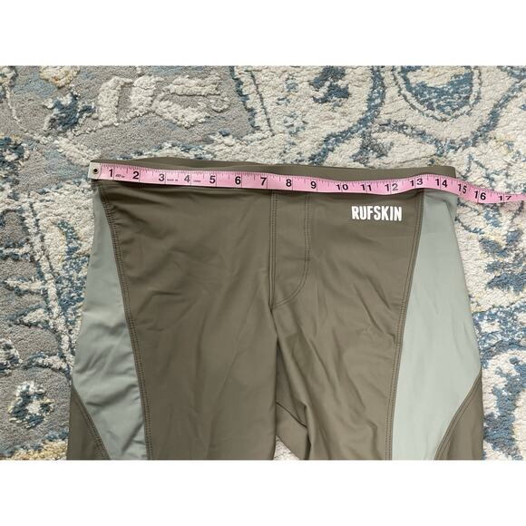 Rufskin Men’s Compression Leggings M Olive Green Athletic Gym Running - Picture 6 of 8